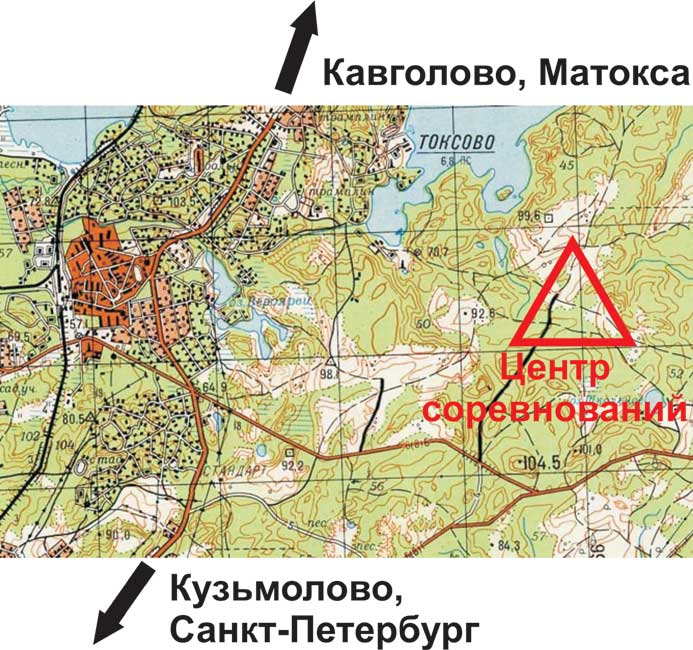 Токсово карта ленинградской области с улицами